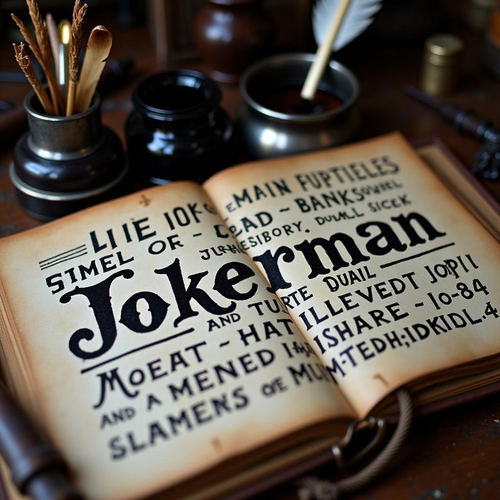 Jokerman font origin