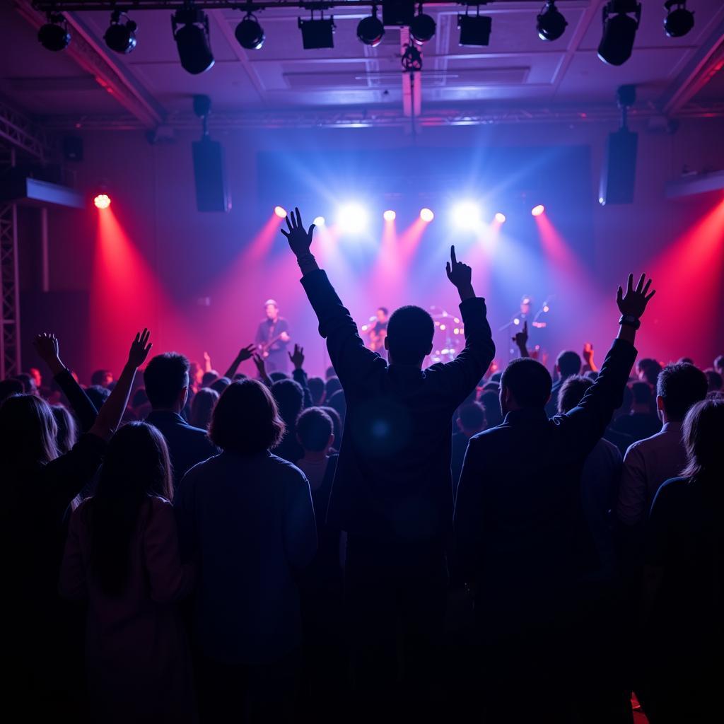 Fans enjoying Joshua Baraka's concert