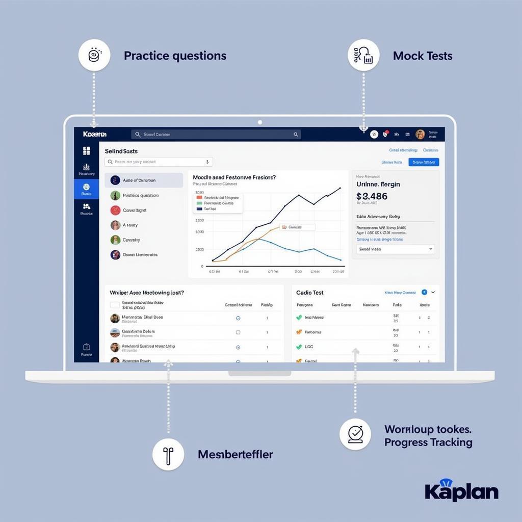 Screenshot of Kaplan GED test prep online practice platform