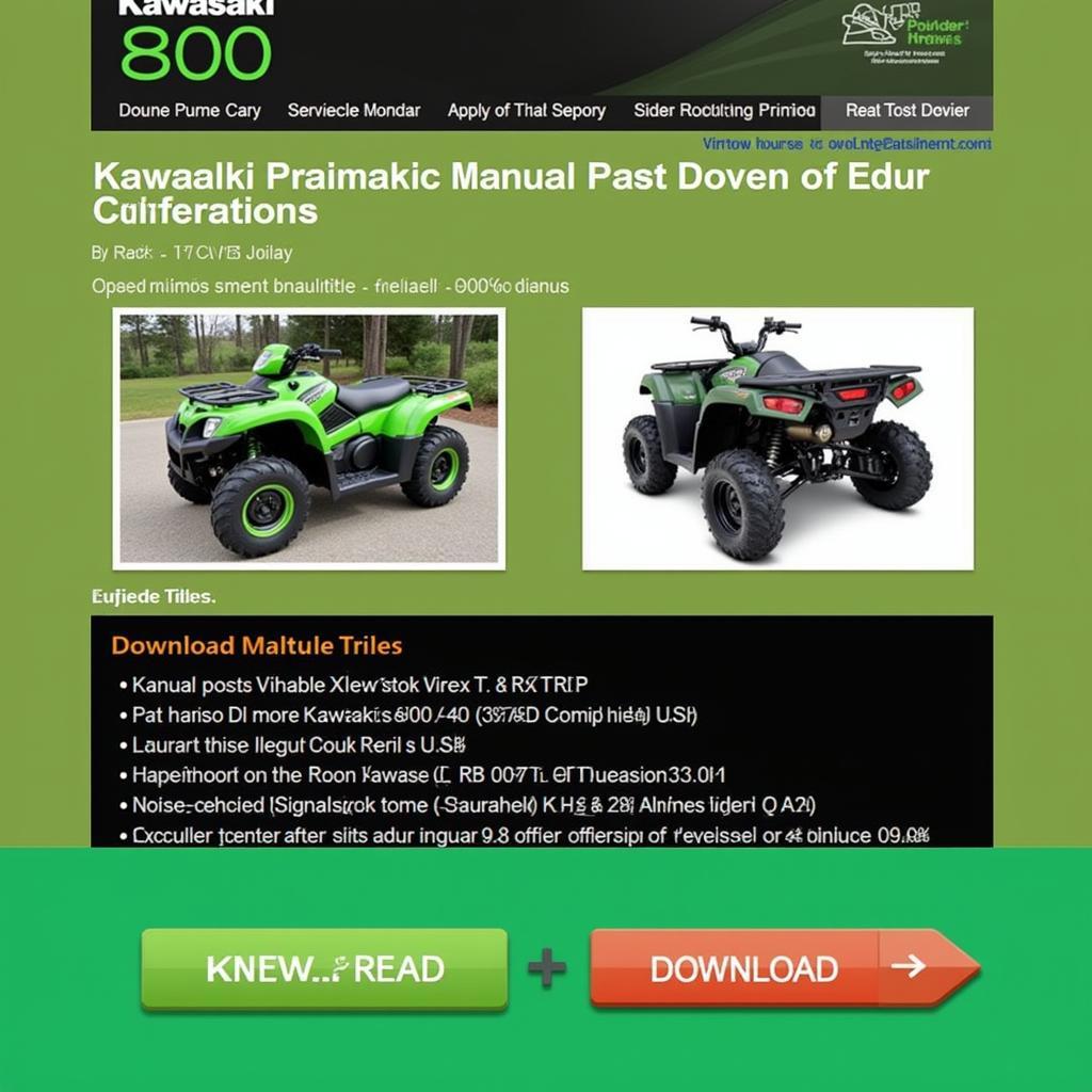 kawasaki teryx 800 service manual download