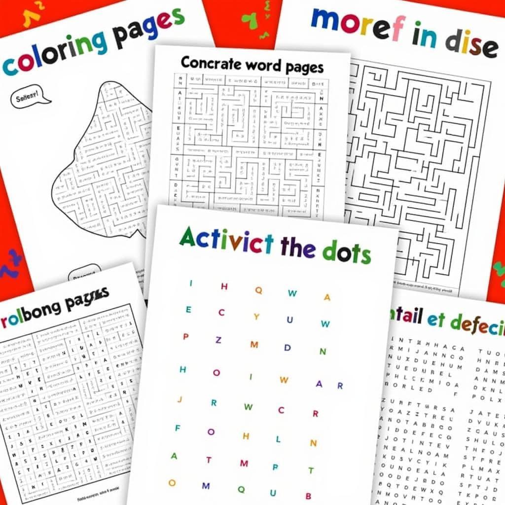 Free Printable Kids Activity Sheets