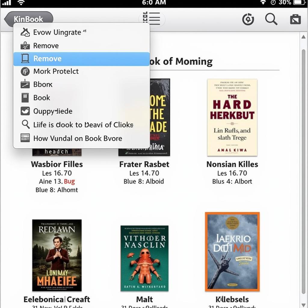 Kindle book library