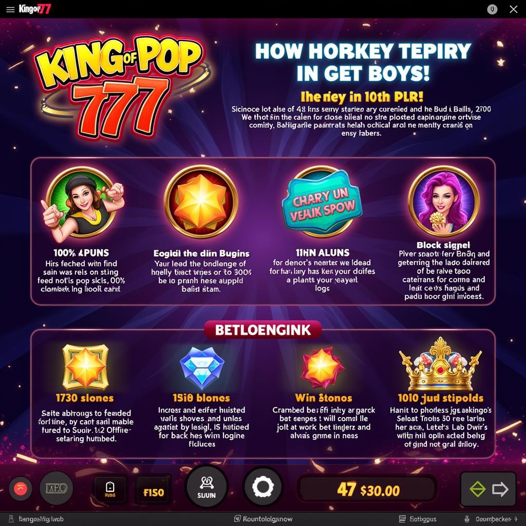 King of Pop 777 Gameplay Screenshot