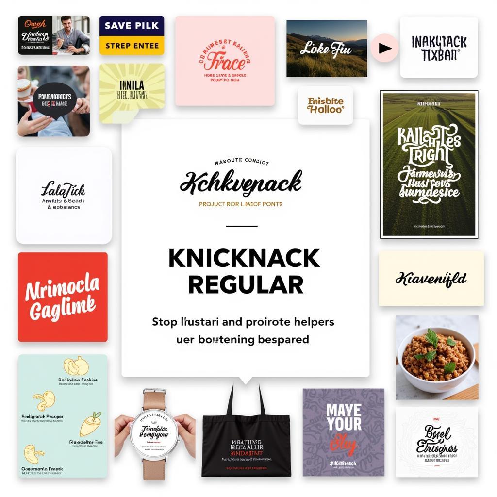 Knicknack Font Applications