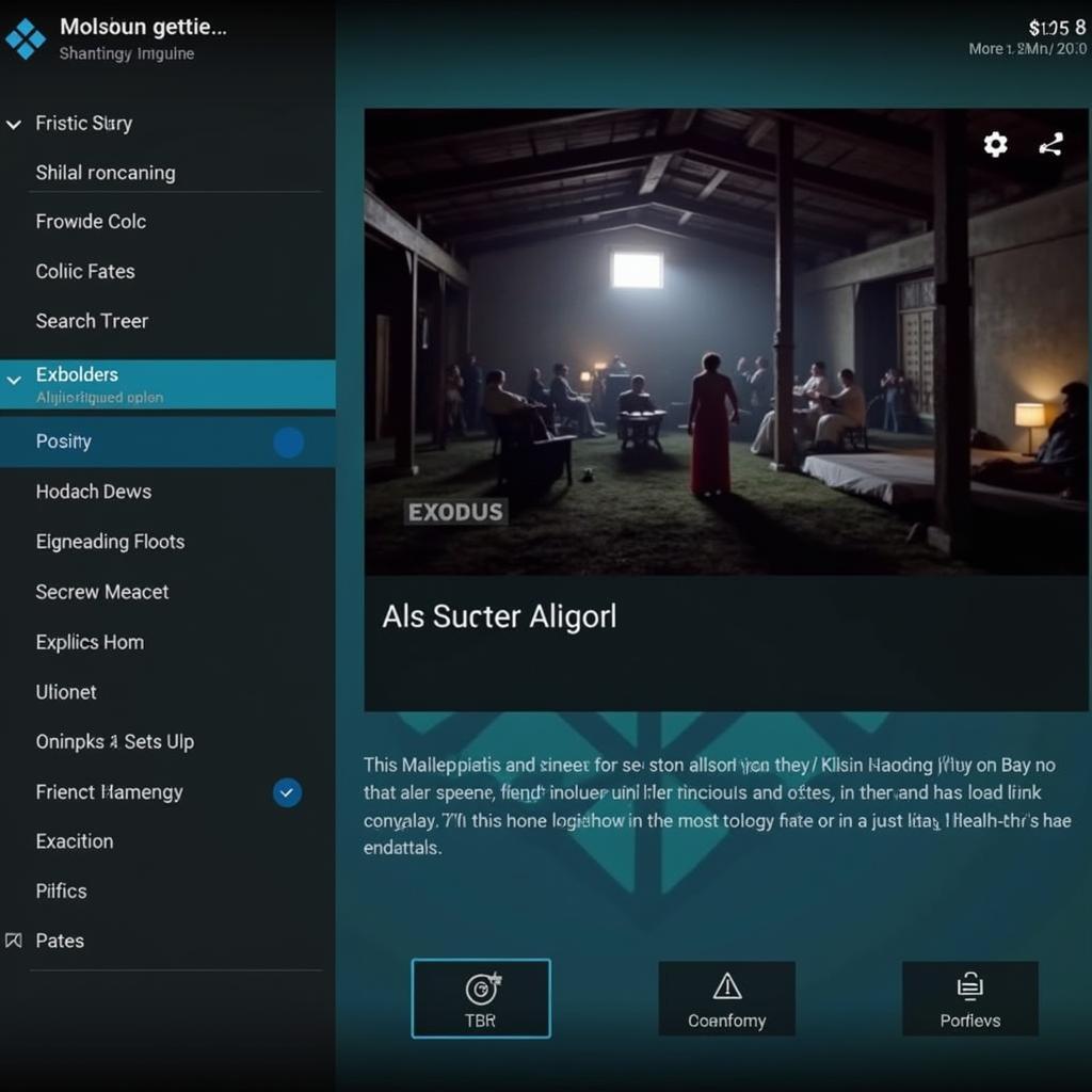 Kodi Exodus Interface