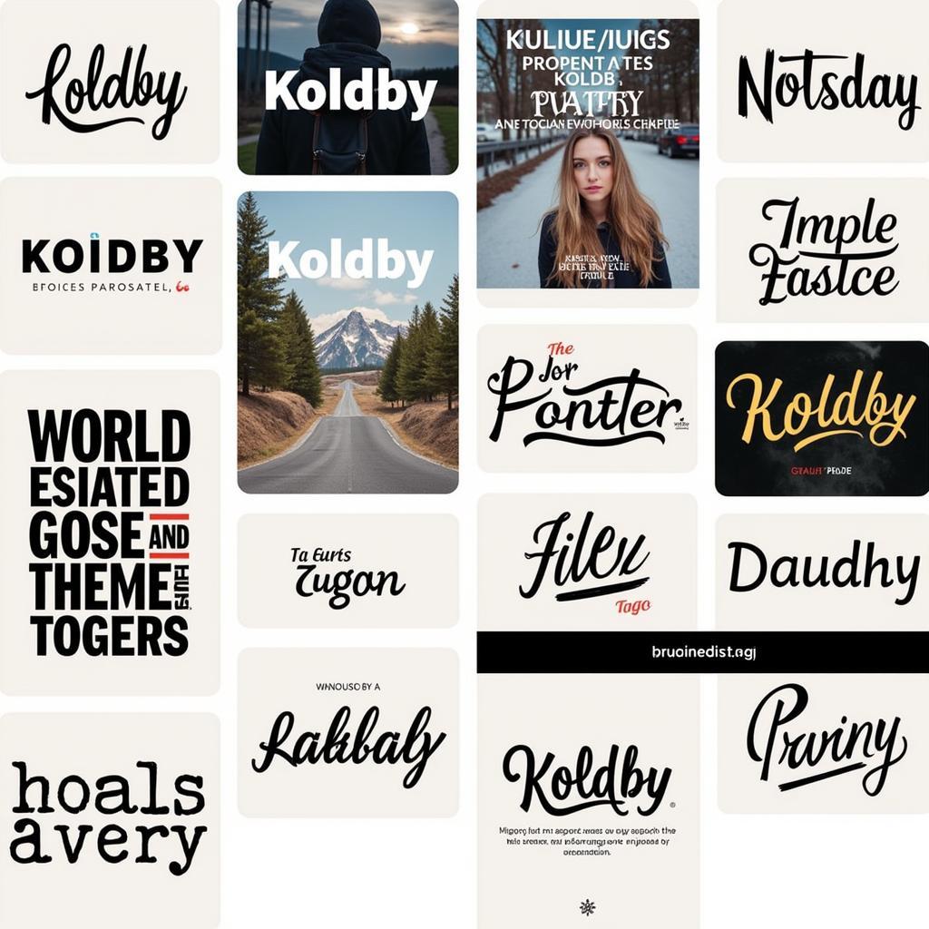 Koldby Font Examples