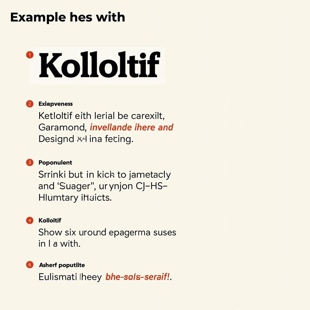 Kollektif Font Pairing Examples