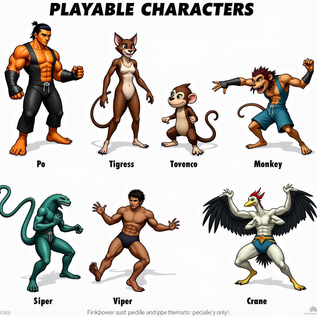 Kung Fu Panda character roster