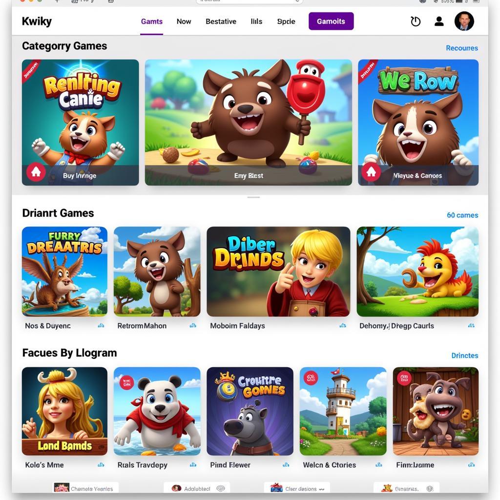 Kwiky App Game Library