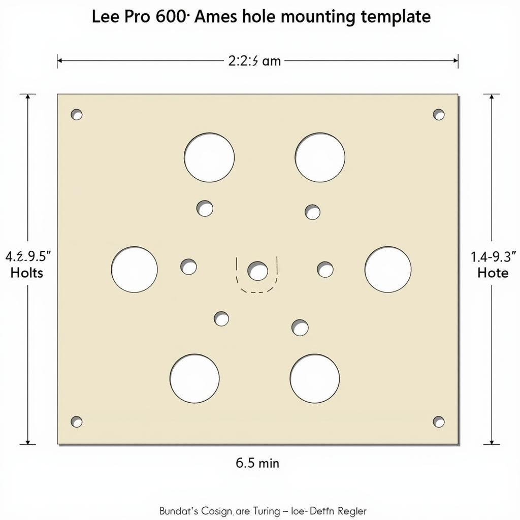 Lee Pro 6000 Mounting Template Example