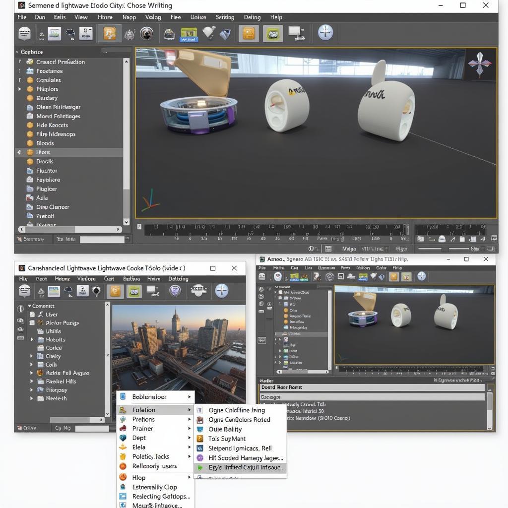 Lightwave 3D interface