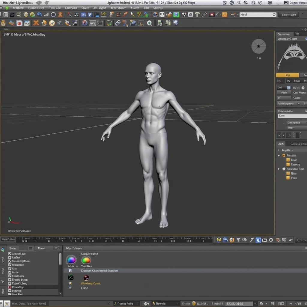 3D modeling in Lightwave