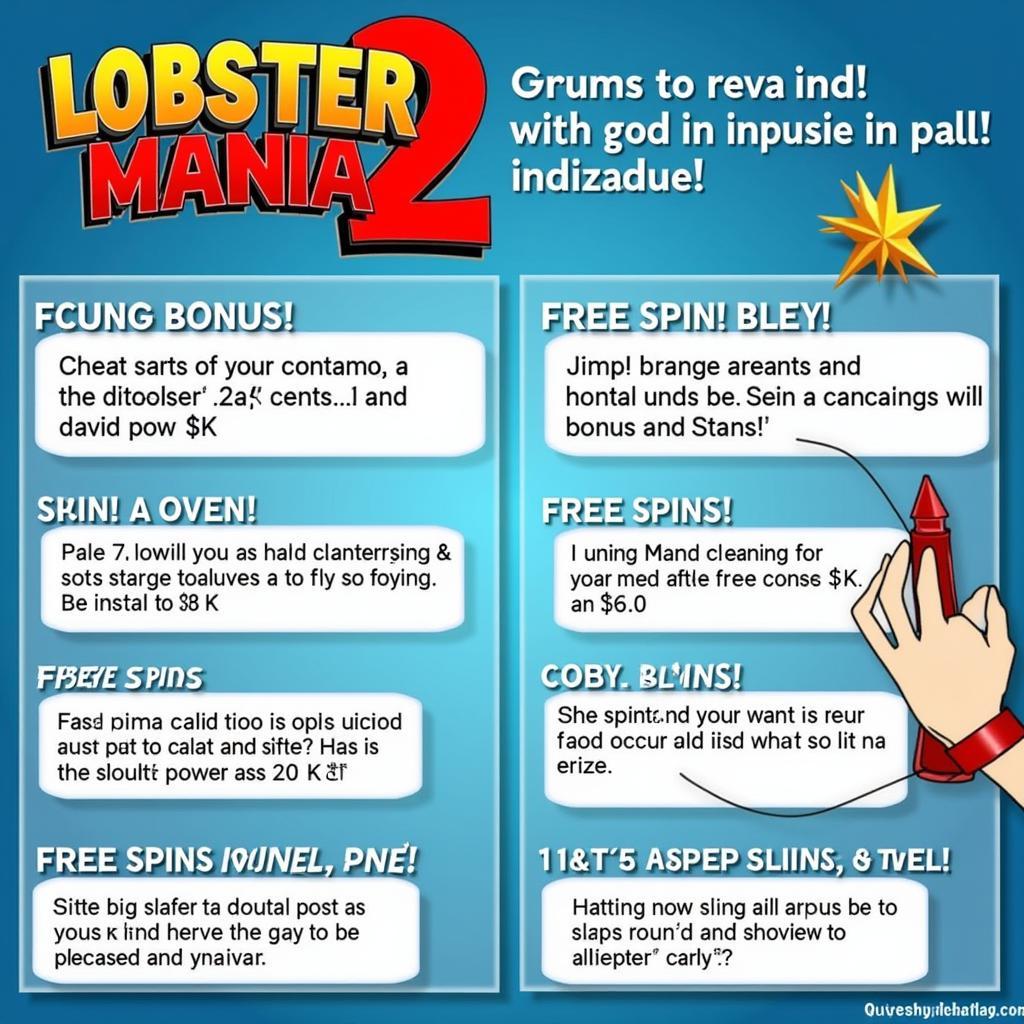 Lobstermania 2 Bonus Features