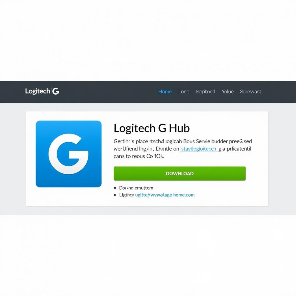 Logitech G Hub Software Download Page