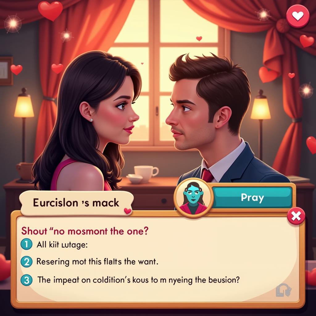 Lovestruck gameplay interface