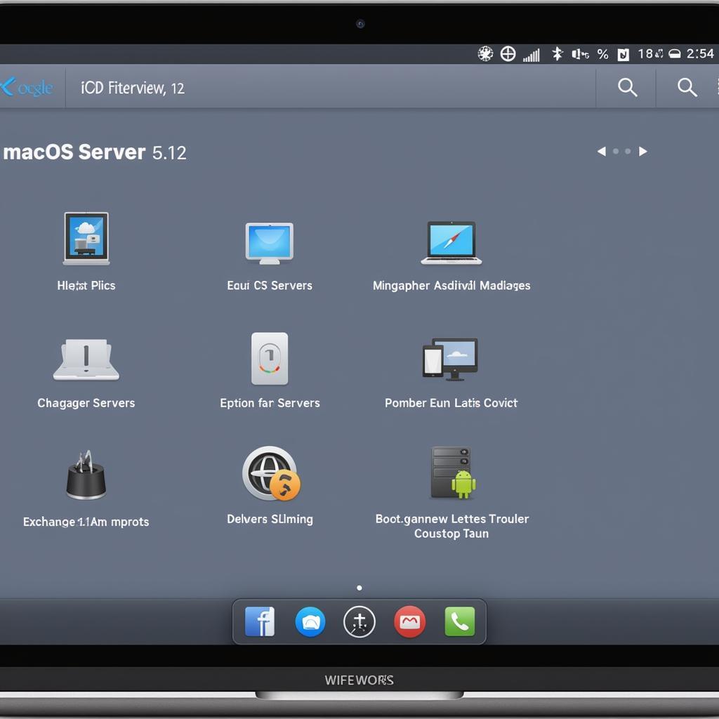 macOS Server 5.12 Interface