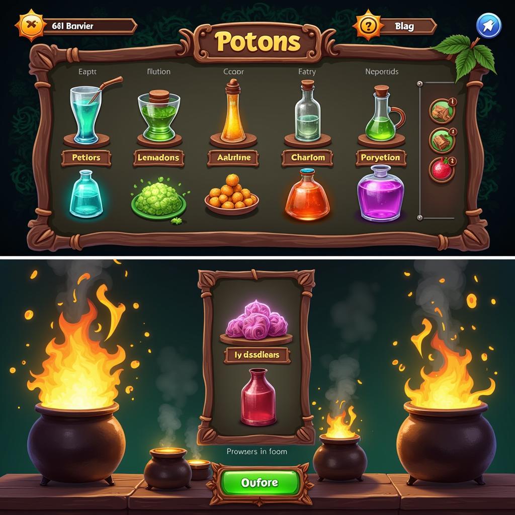 Magic Potion Making Simulation Game Screenshot