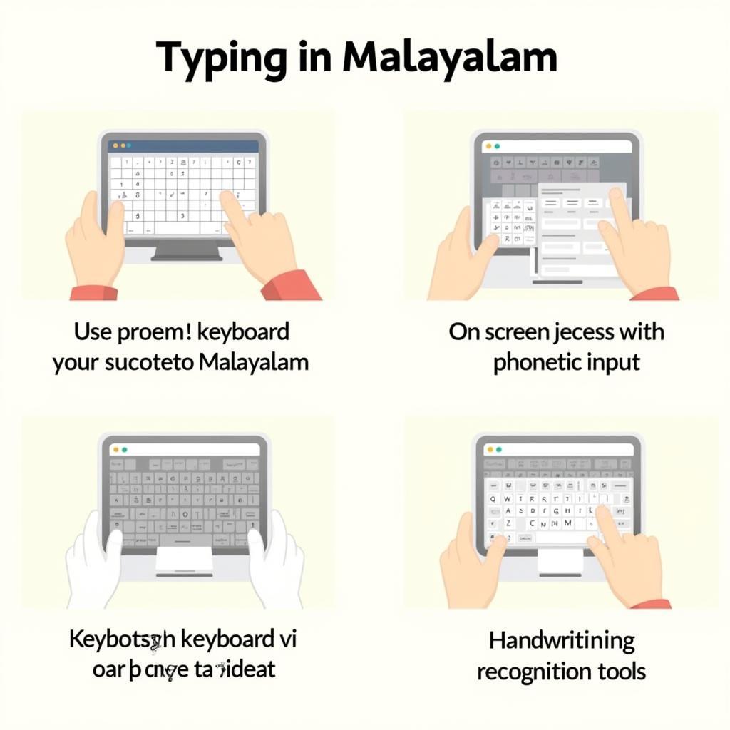 Typing in Malayalam on Various Devices