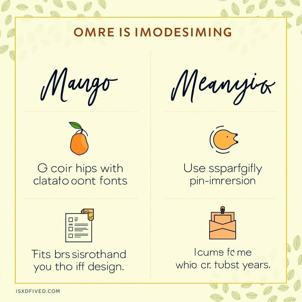 Mango Font Design Tips