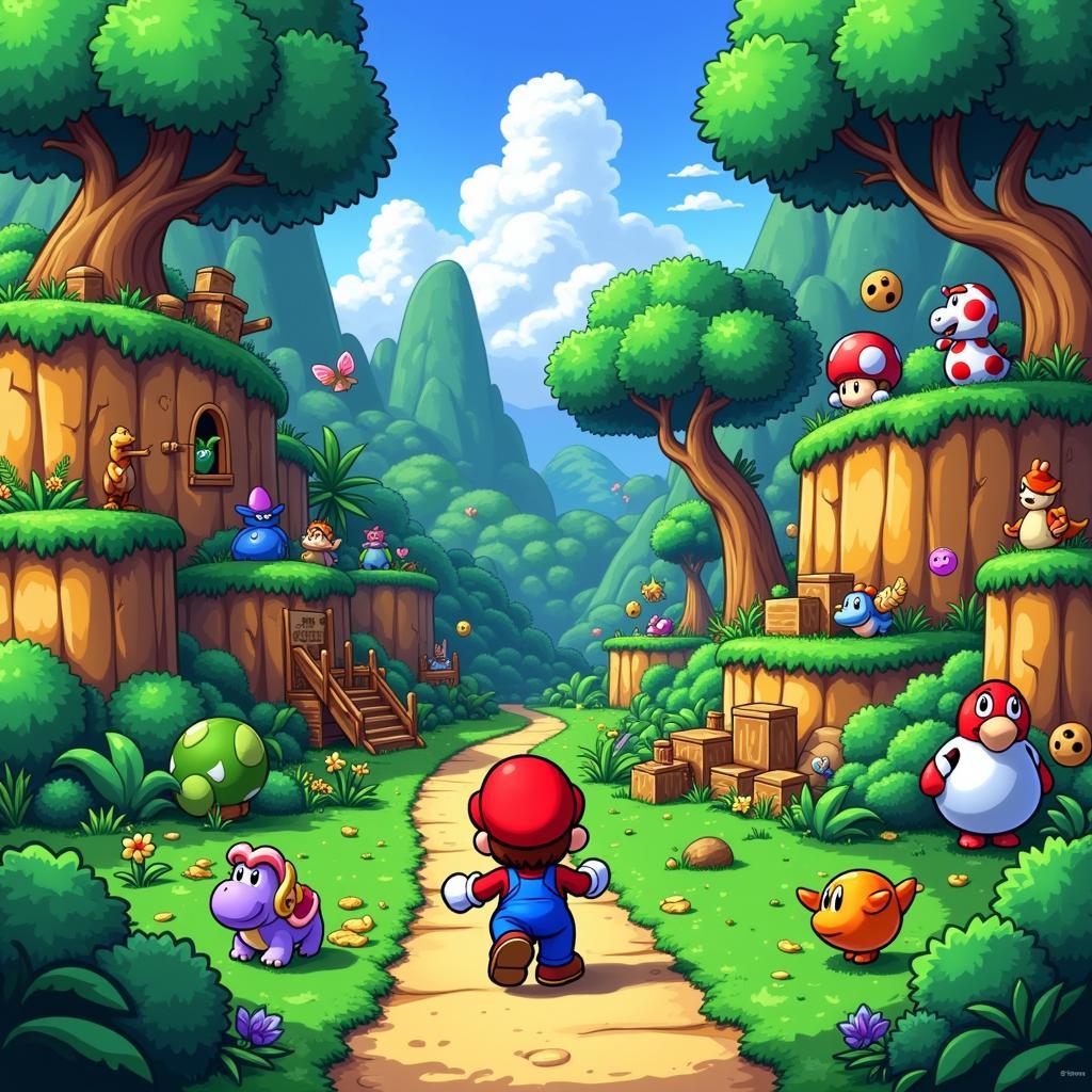 Mario Advance 4 gameplay screenshot