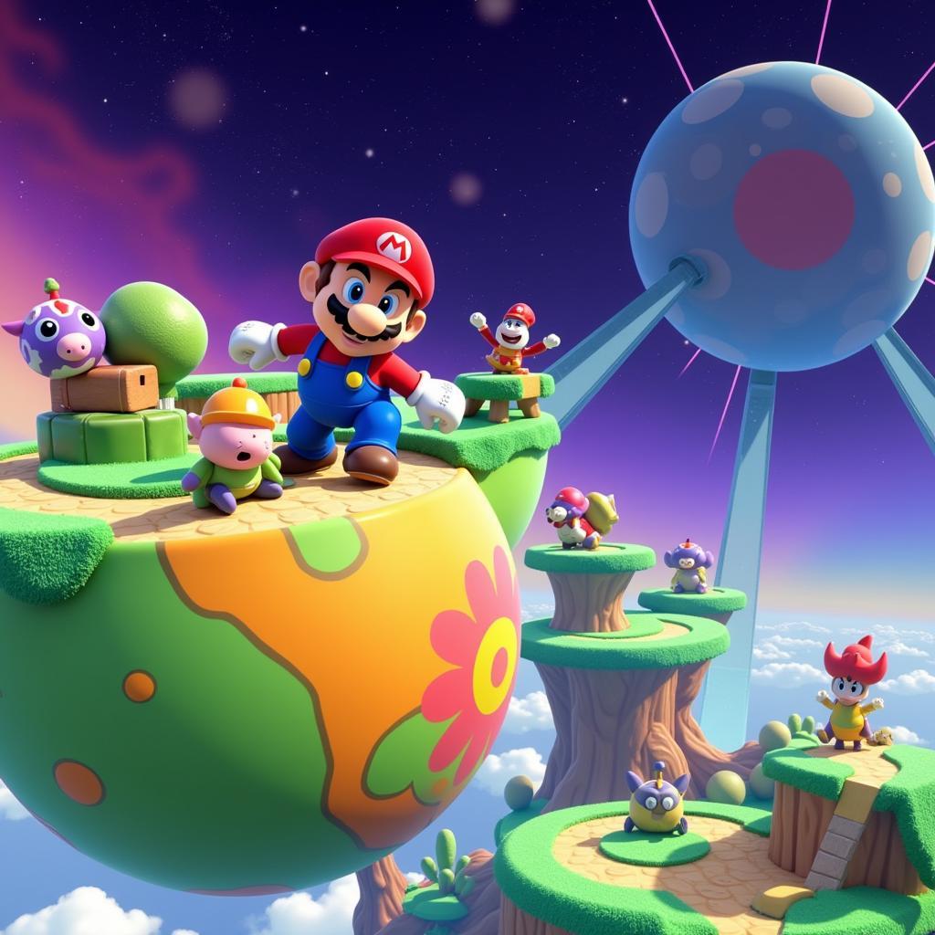 Mario Galaxy Gameplay Screenshot