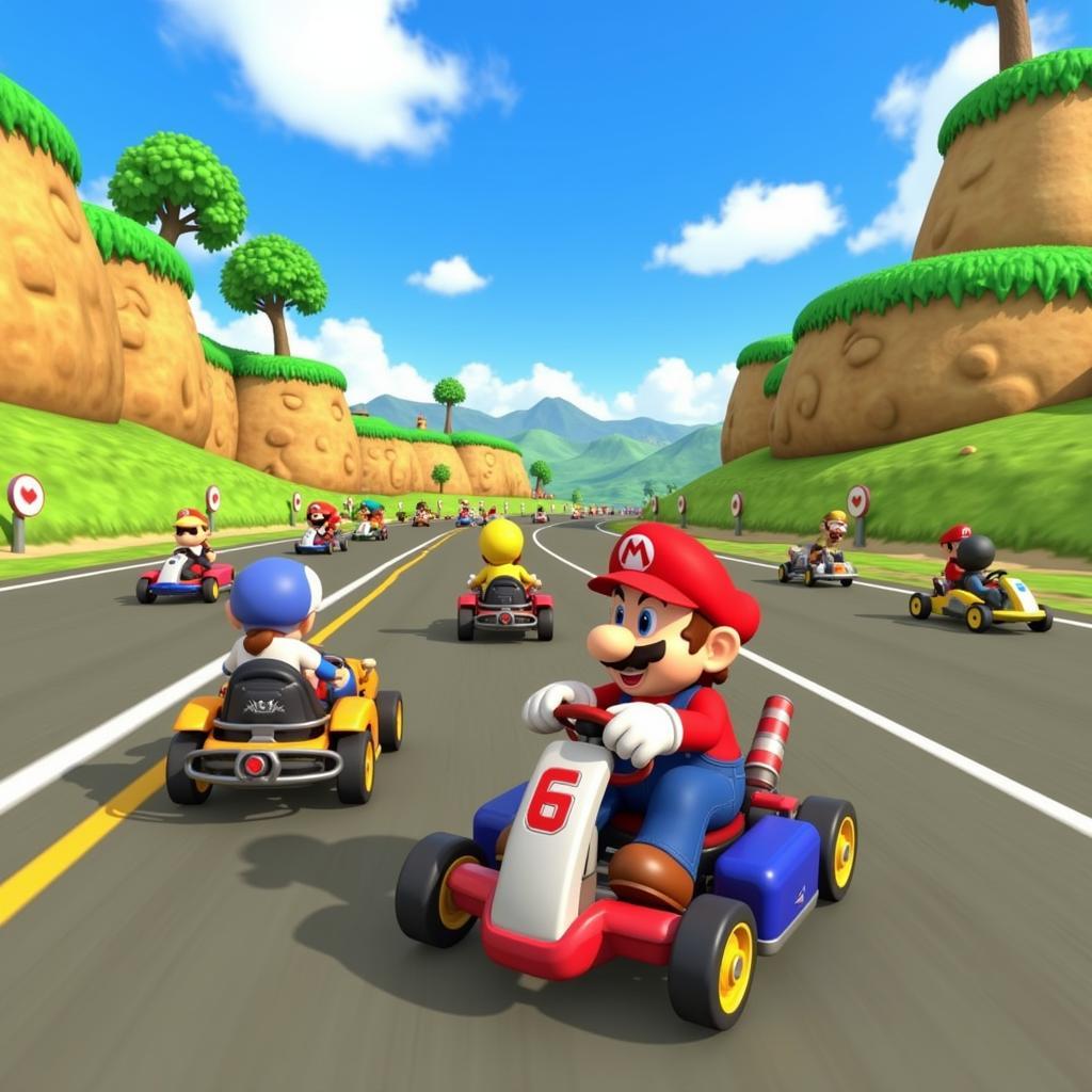 Mario Kart DS Multiplayer Gameplay