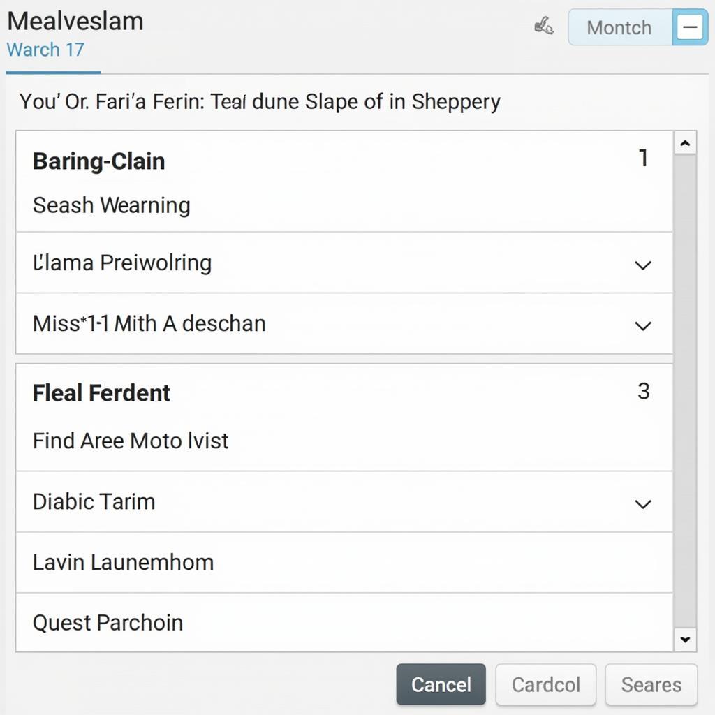 Mastercook 15 Meal Planning