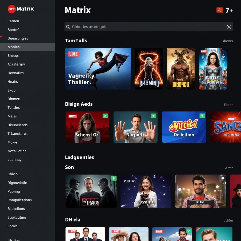 Matrix IPTV Interface