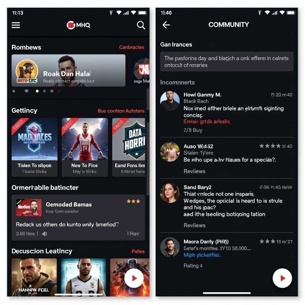 MHQ App Community Features