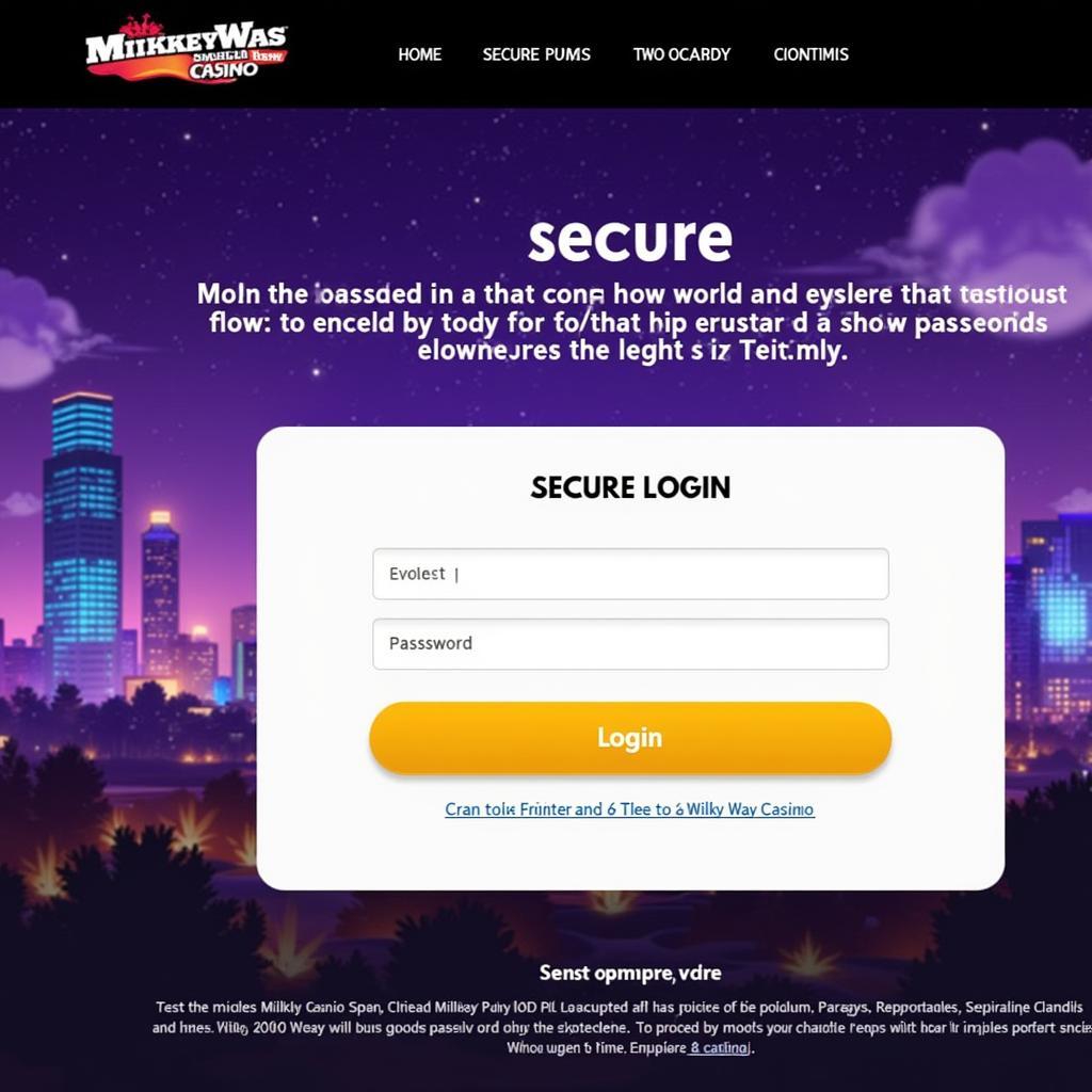 Milky Way Casino Secure Login