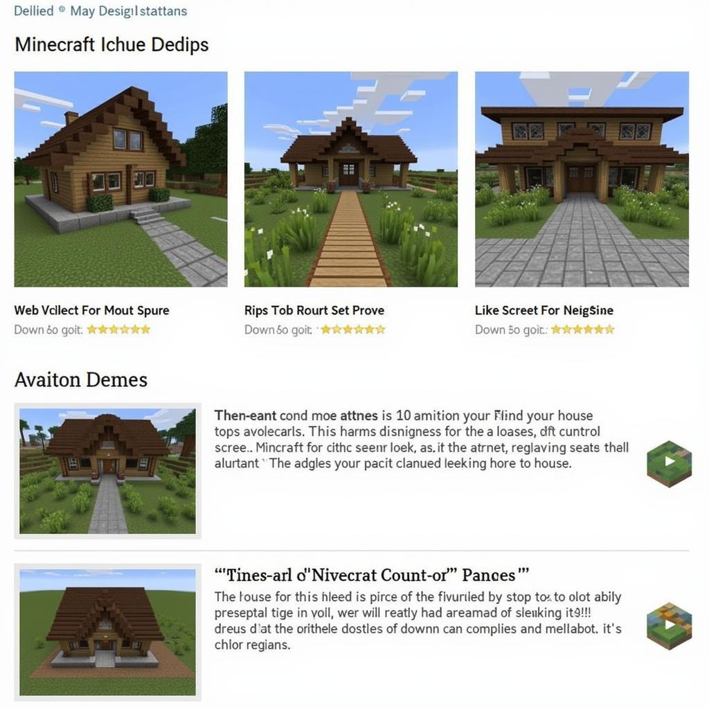 Browsing Minecraft house downloads