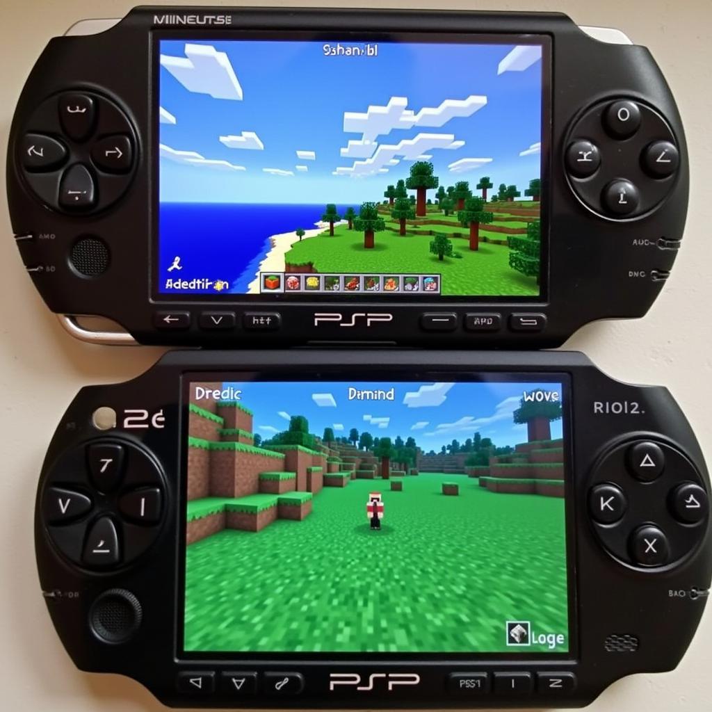 Minecraft Homebrew on PSP