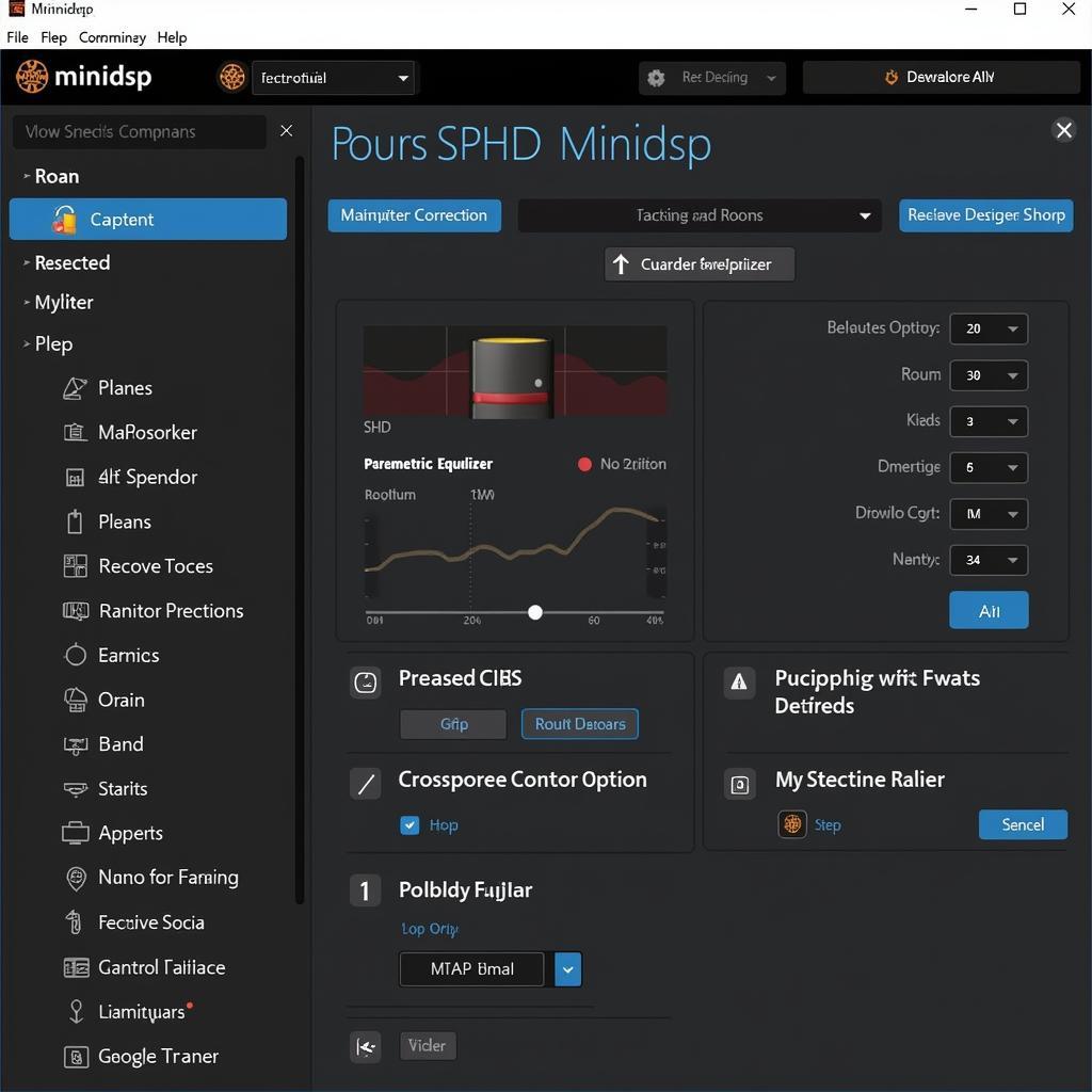 Minidsp SHD Software Interface