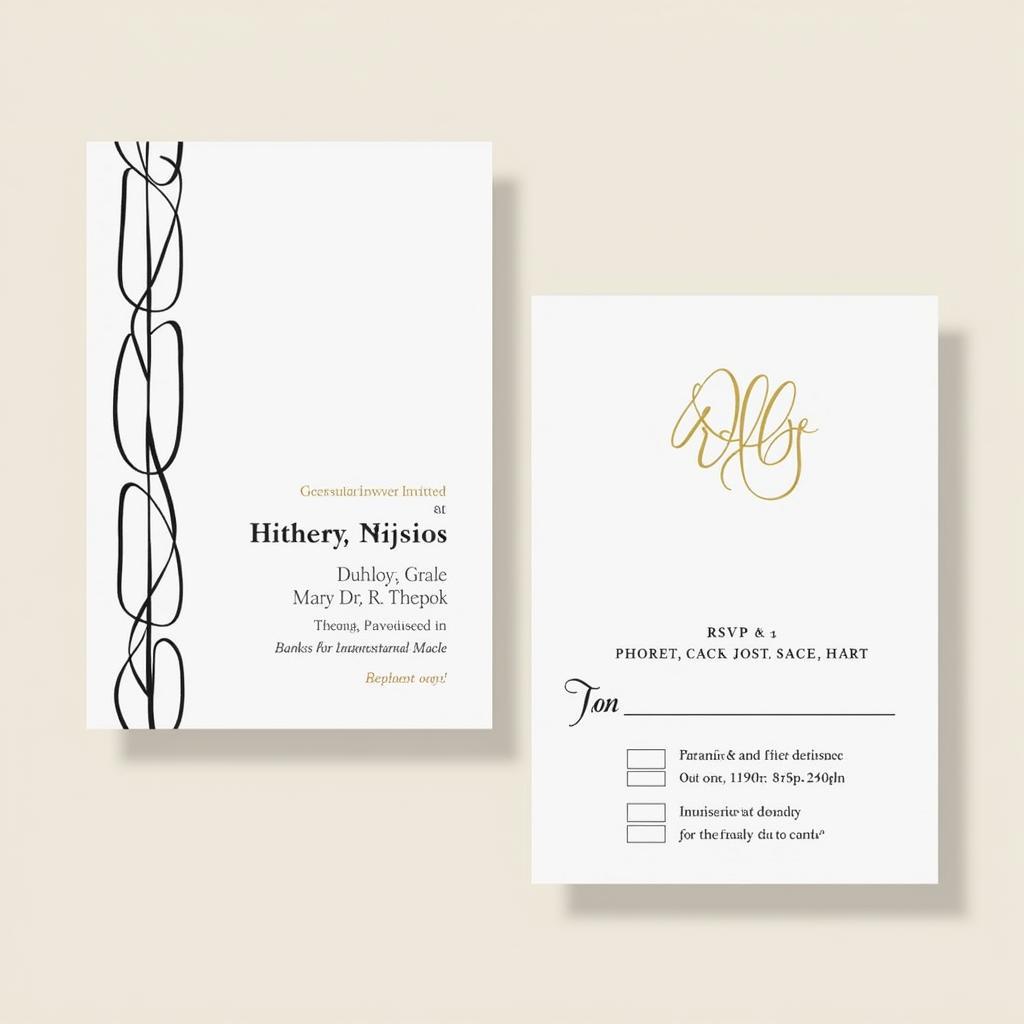 Modern Arangetram Invitation Template with RSVP Details