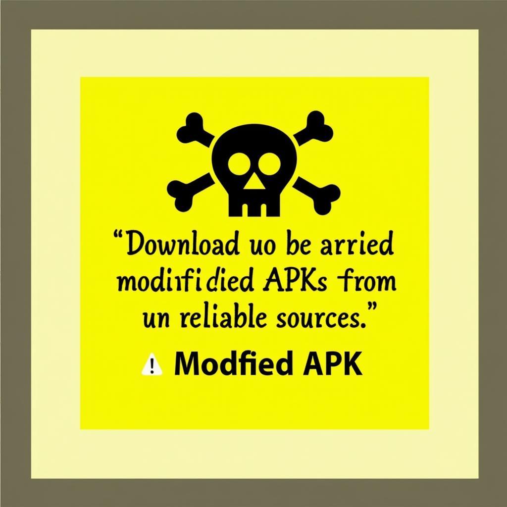 Modified APK Warning Sign