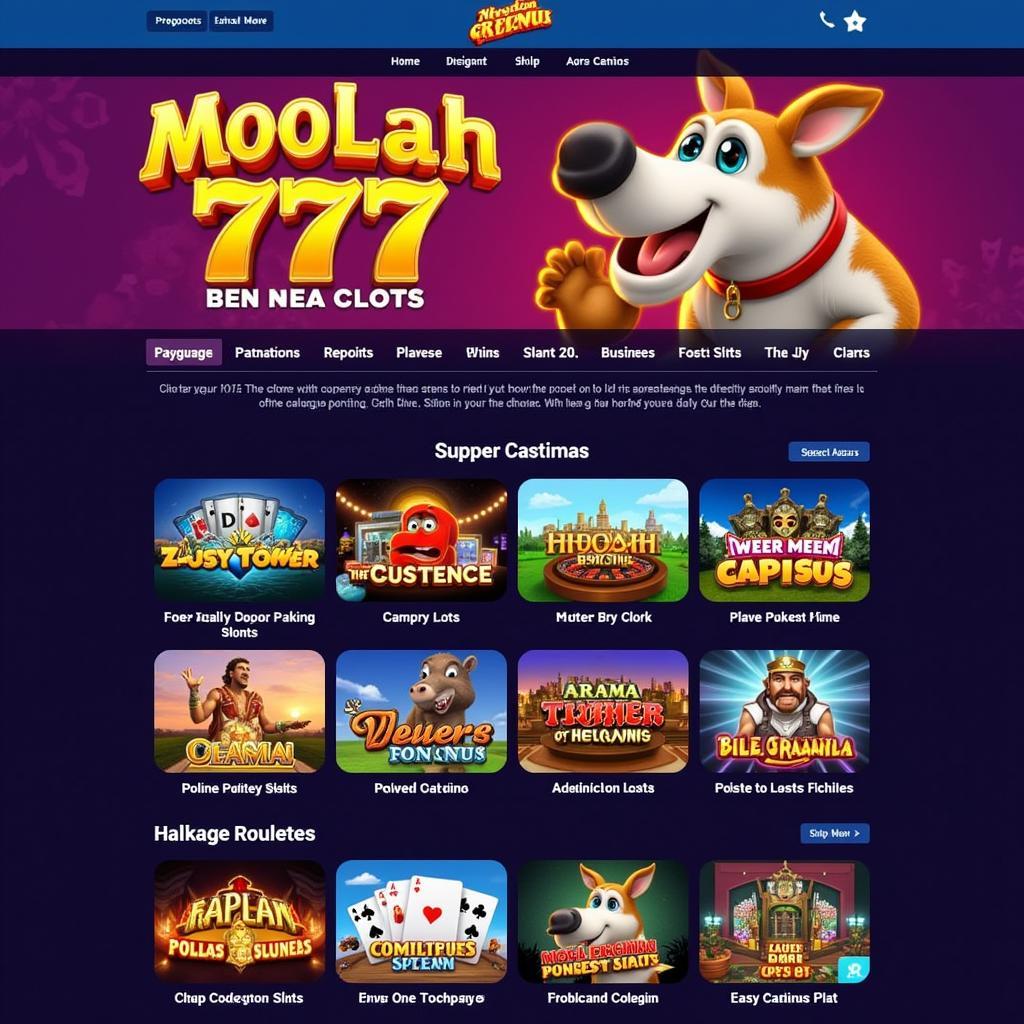 Moolah 777 APK Homepage Screenshot