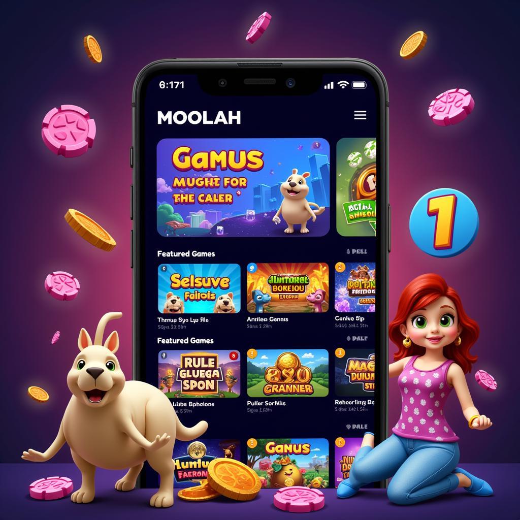 Moolah Games Android Homepage