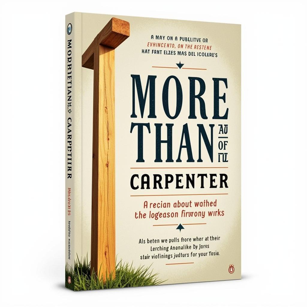 book cover of "More Than a Carpenter"