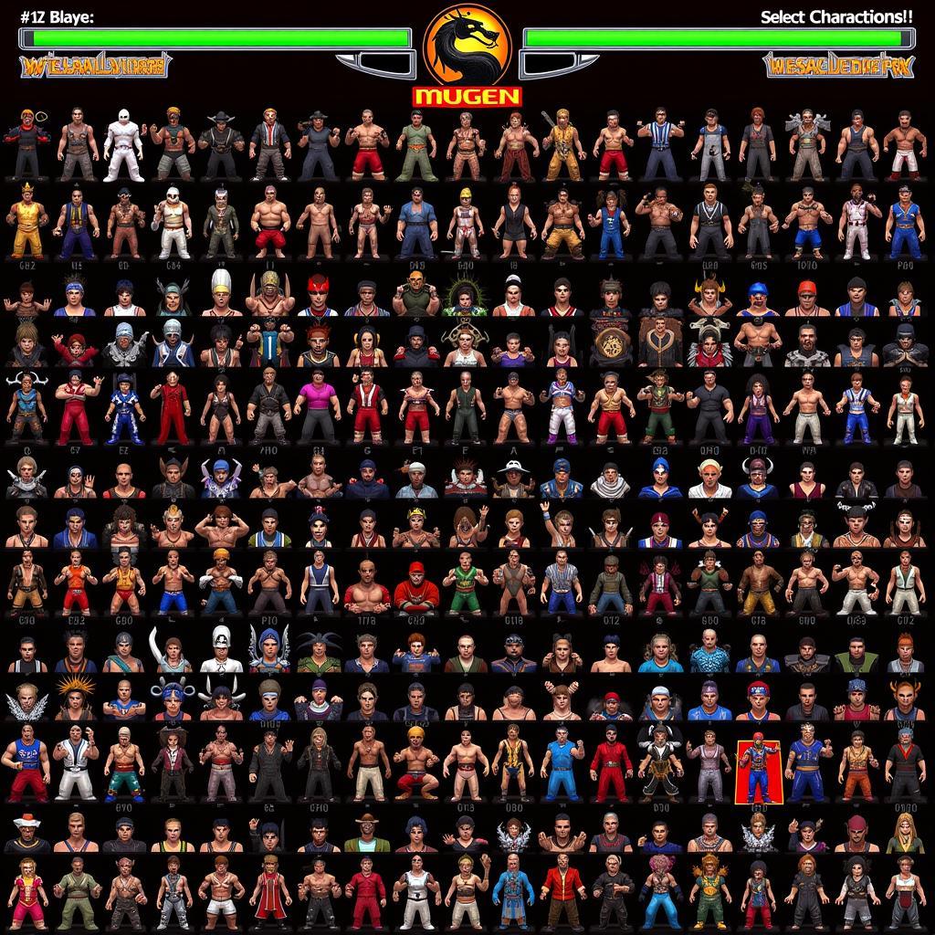 Mortal Kombat Mugen Character Select