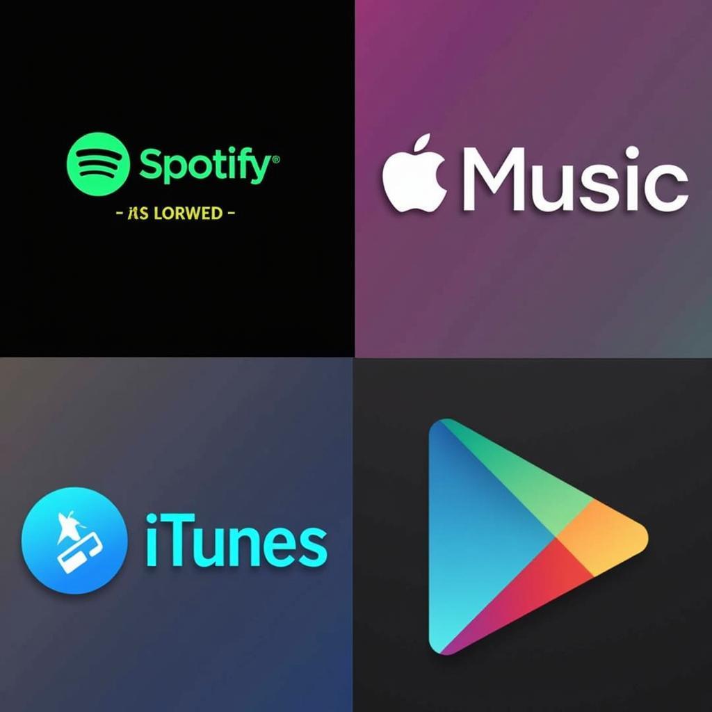 Music streaming and download platforms