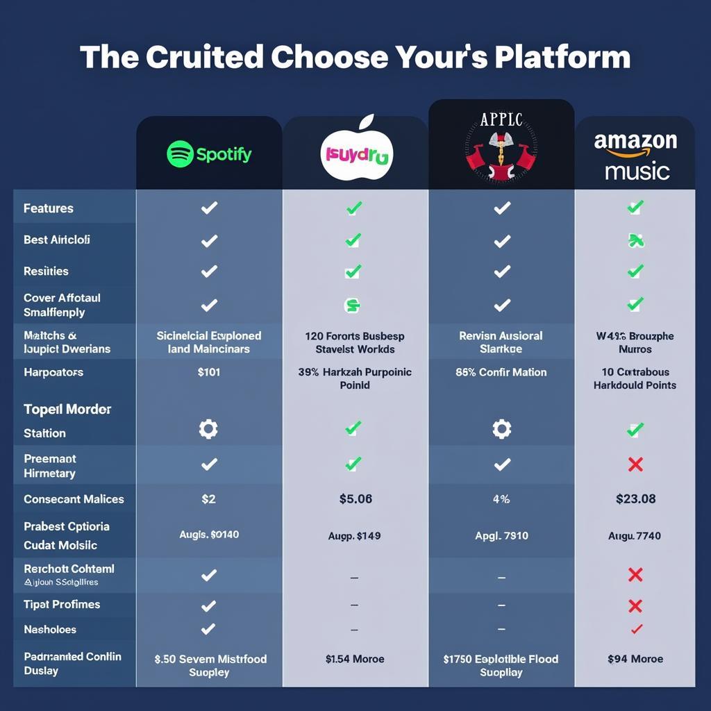 Comparing Music Platforms