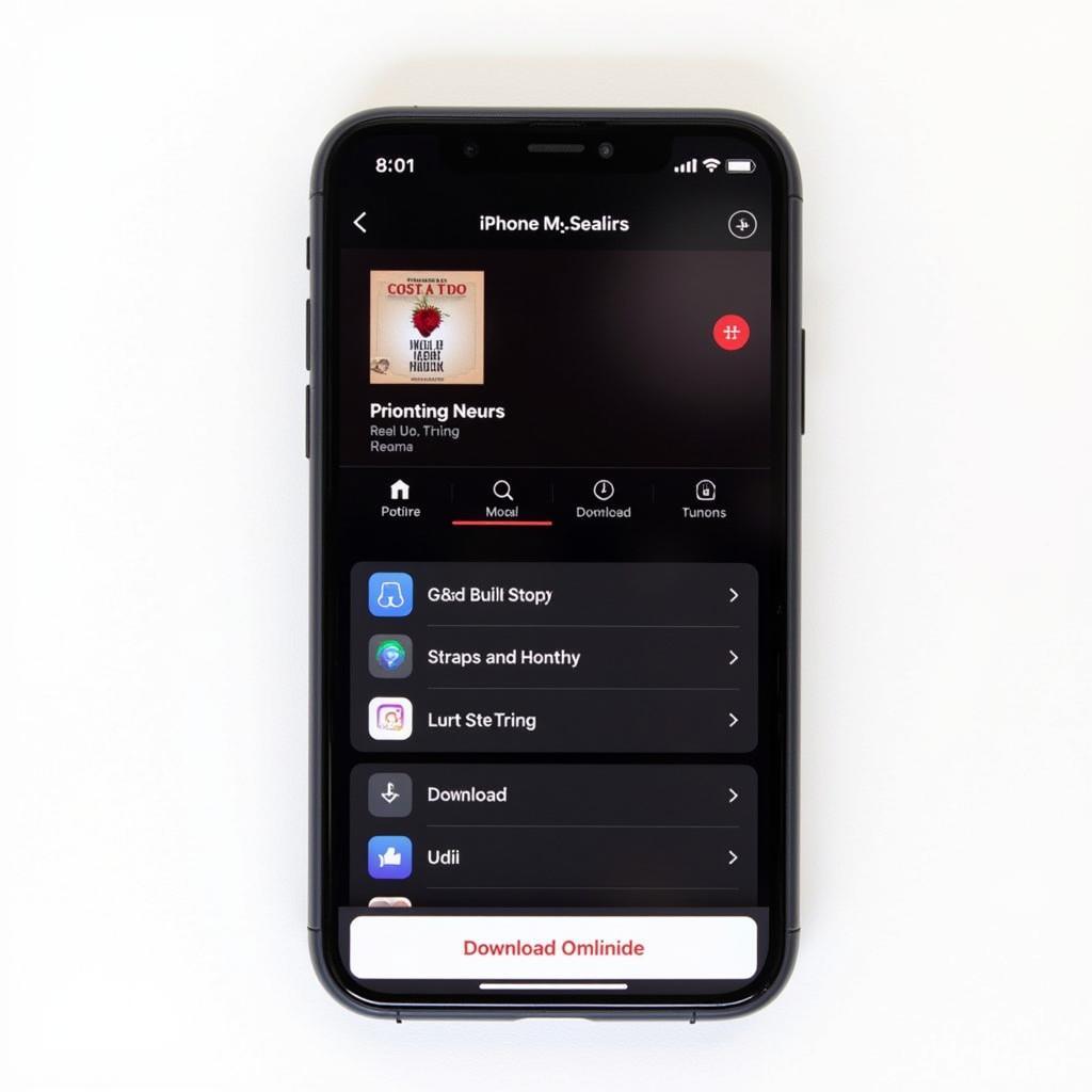 Music streaming app with offline playback