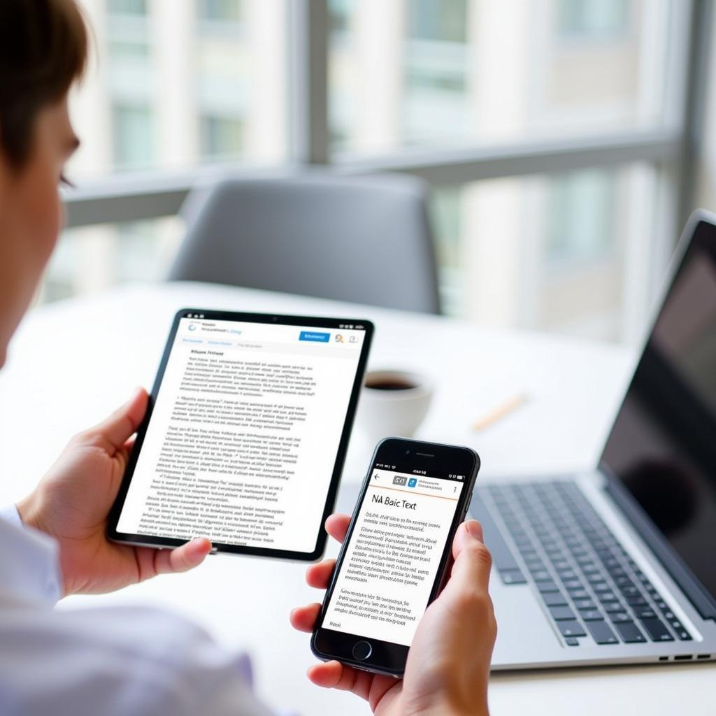NA Basic Text Digital Access on Various Devices