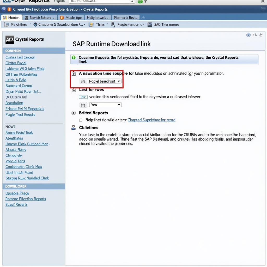 Navigating the SAP Crystal Reports Website