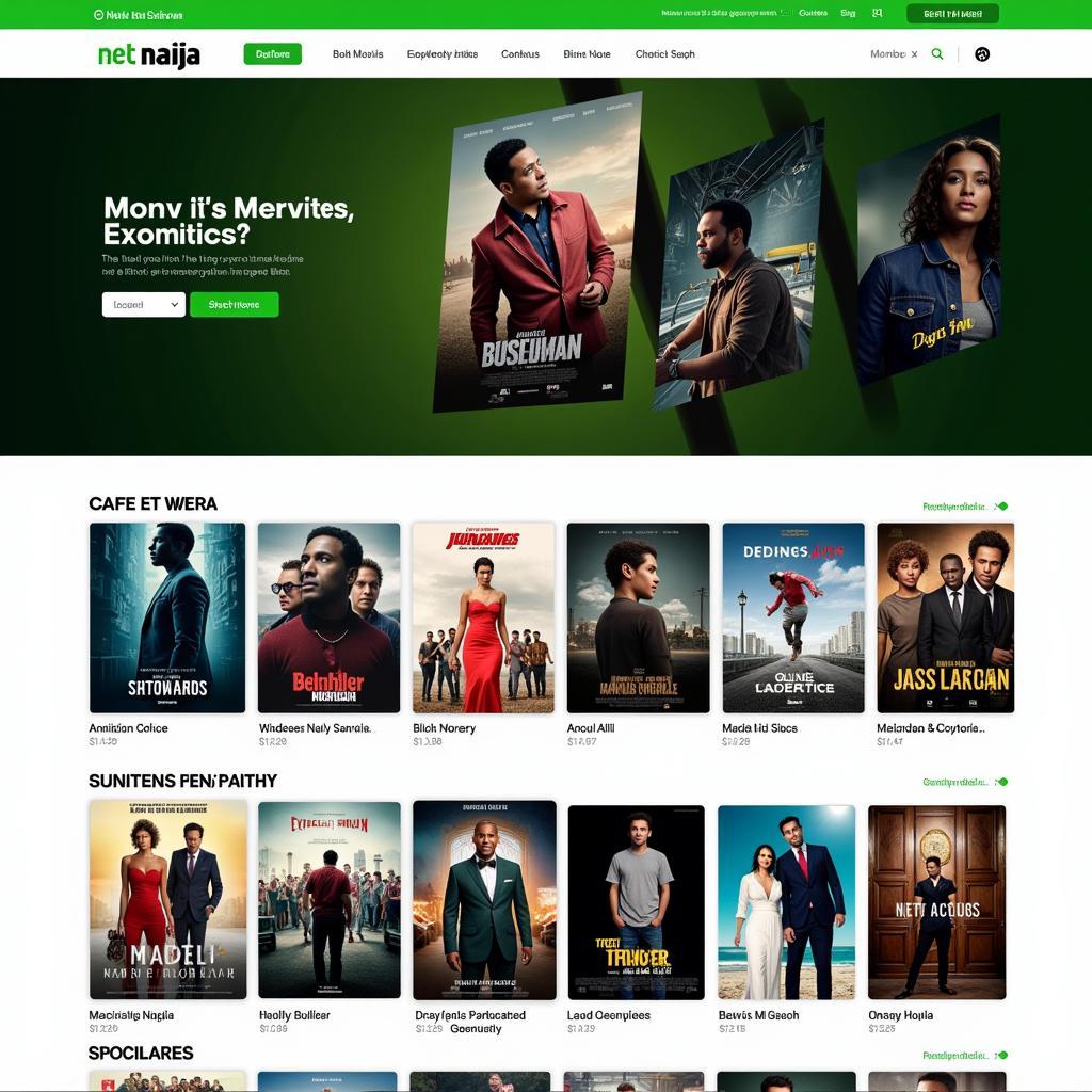 Net Naija Movies Homepage