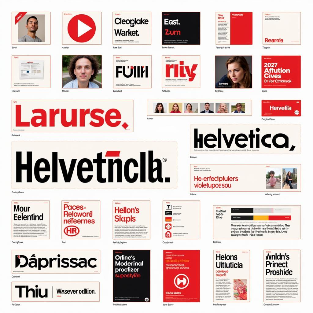 Applications of Neue Helvetica