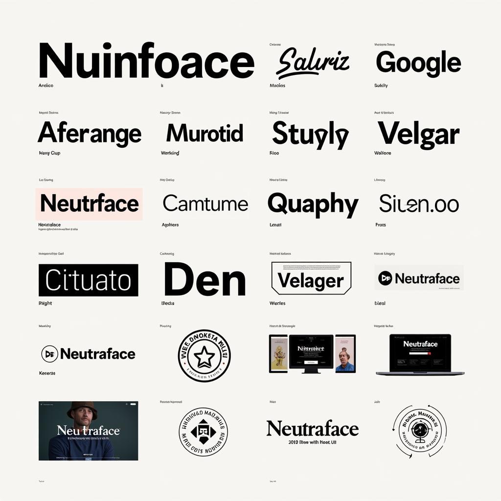 Neutraface Font Examples