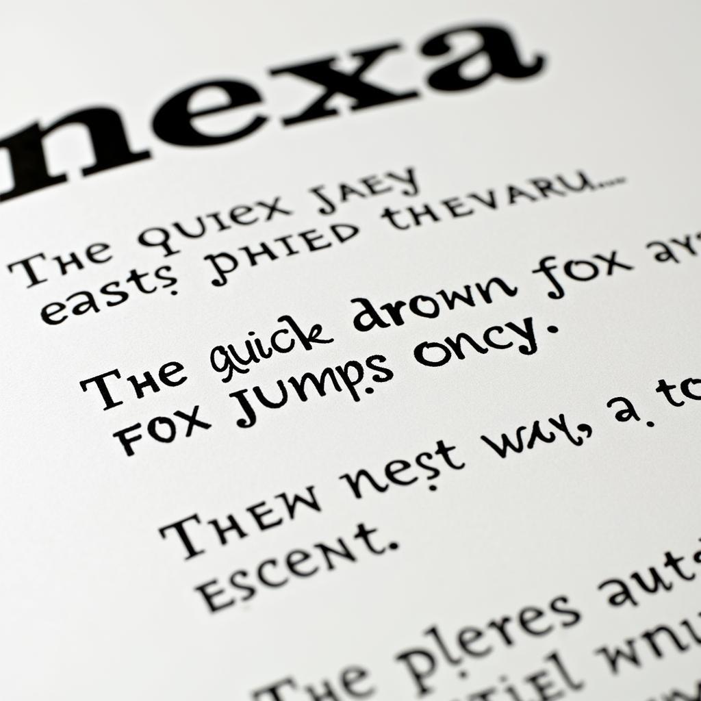 Nexa Bold Font Example