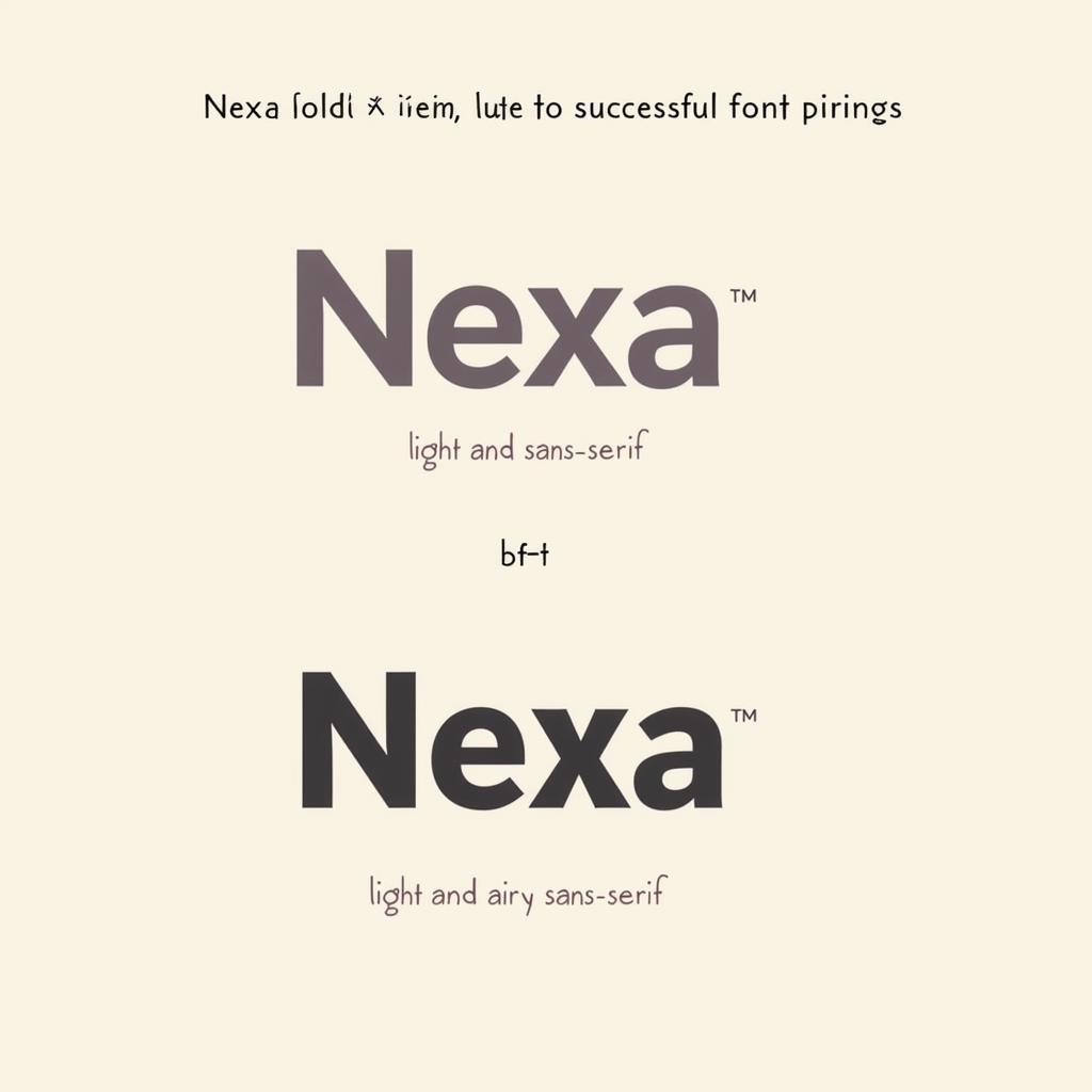 Nexa Bold Font Pairing Examples