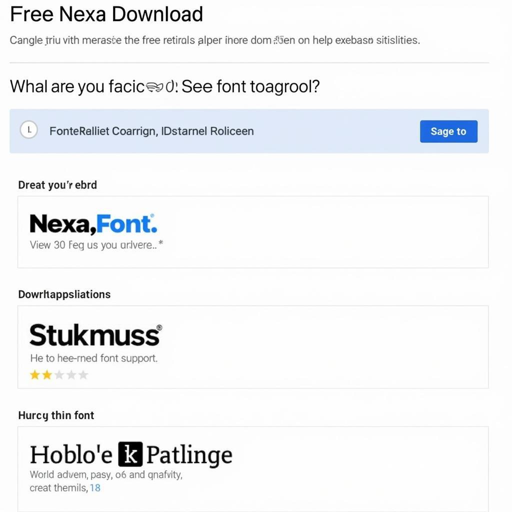 Reliable websites for Nexa font download